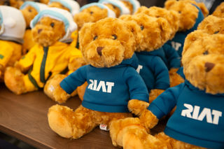 Teddies from official RIAT merchandise range at RIAT25.