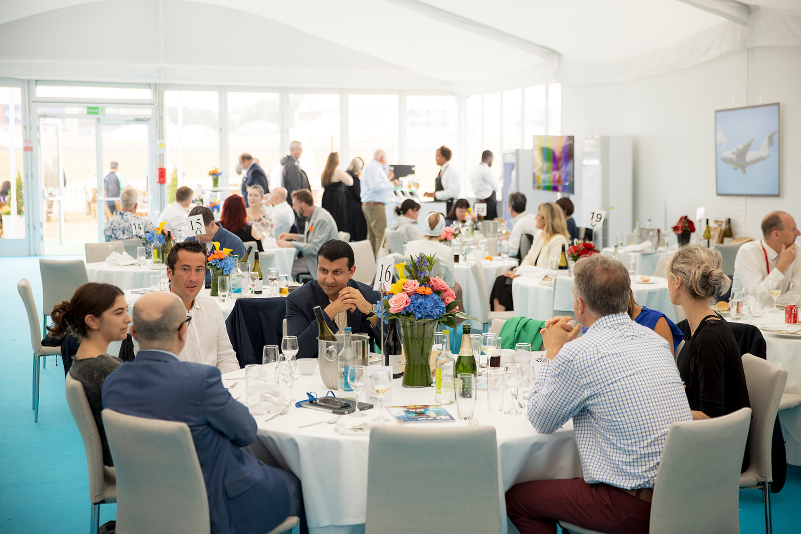 Lightning Pavilion guests dining at RIAT25.