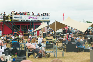 Double decker viewing area in the Altitude enclosure at RIAT25.