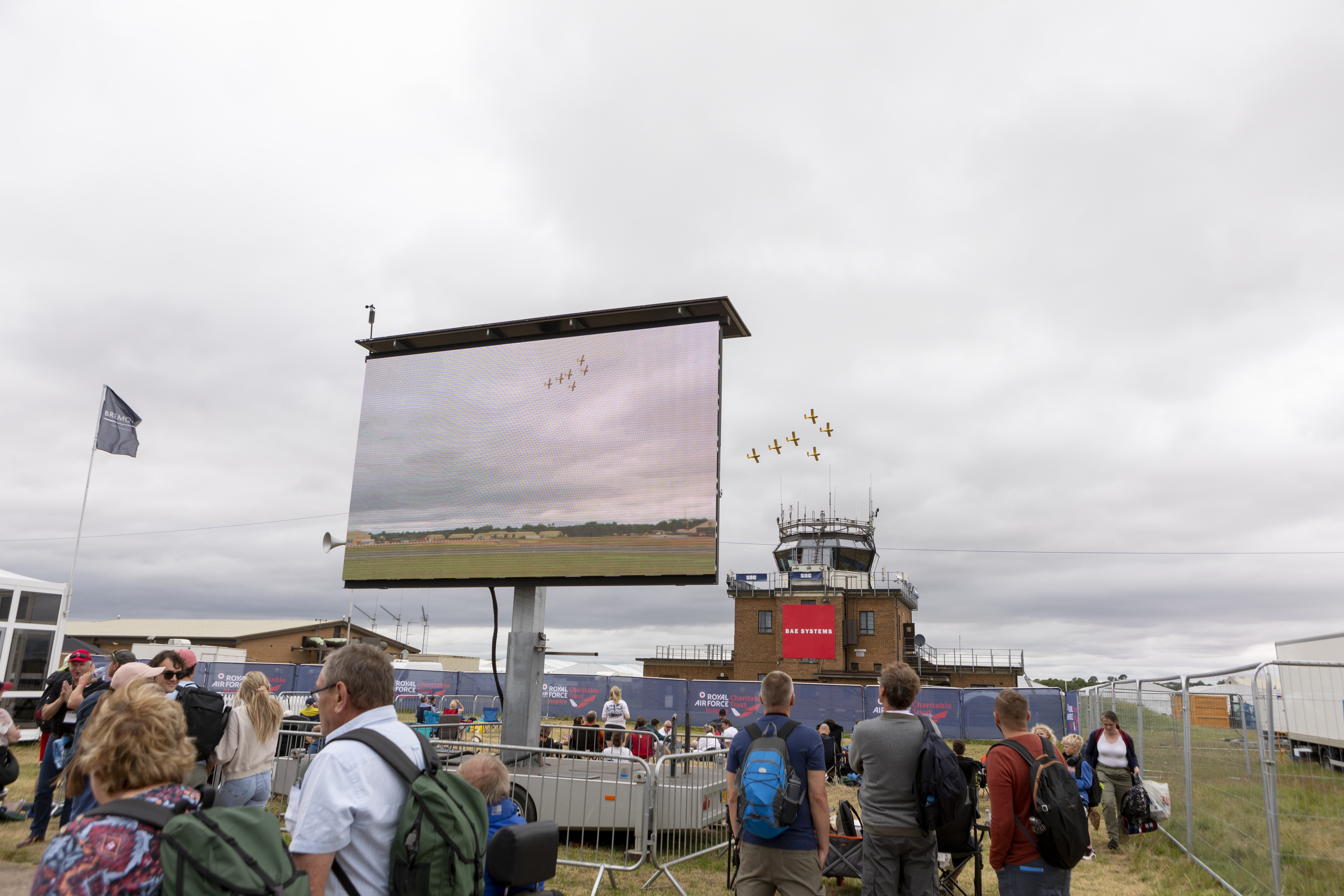 RIAT24 Digital Screen With Crowds