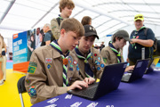 Scouts in the Techno Zone at RIAT25.