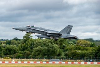 Finnish Hornet Taking Off