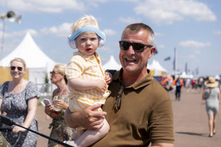 RIAT24 Man And Baby On Showground
