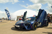 Futuristic car at RIAT24 outside the Inspire Stage.
