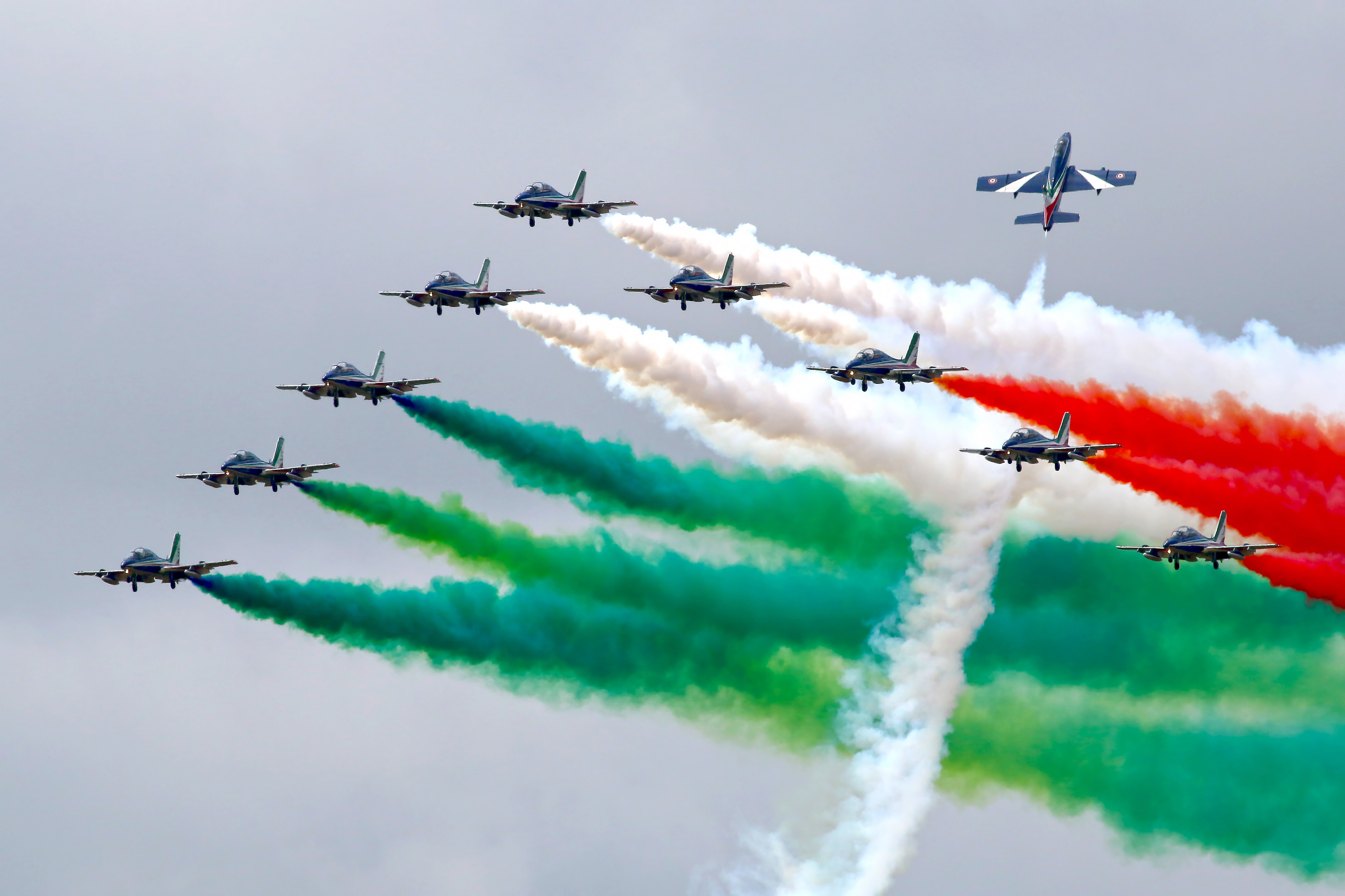 Italian display team Frecce Tricolore at RIAT24