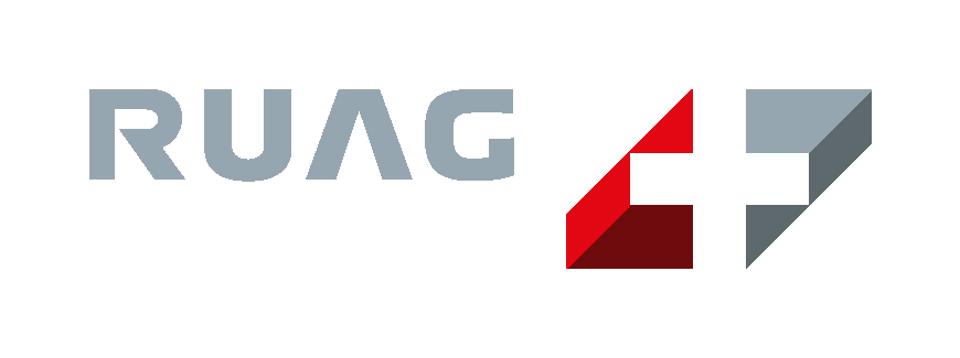 RUAG Logo Schrift Zeichen Cmyk