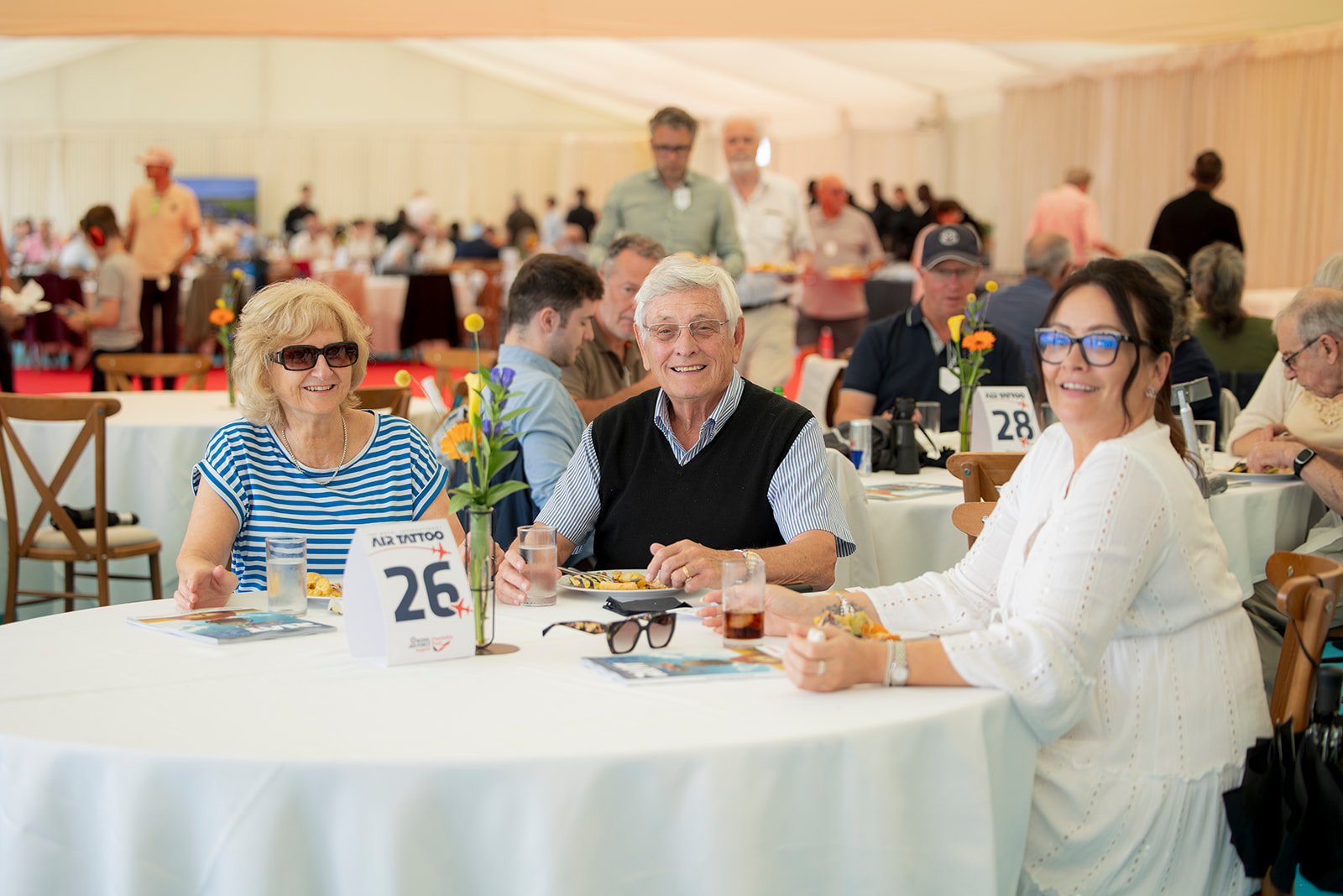 Aviation Club guests dining at RIAT25.